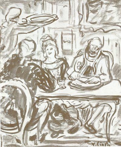 Ferdinando IV and Maria Carolina enjoying a meal