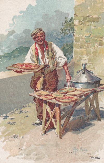 Pizzaiolo, early 1900s taken from Tommaso Esposito’s book on pizza