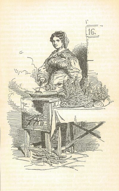 Woman selling ‘frittelle’, or fried dough